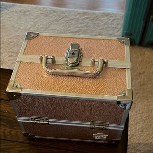 Caboodles Rose Gold Organizer with Silver Trim